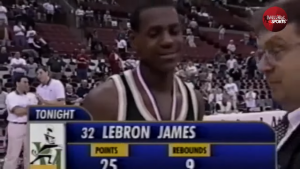Shoes Worn by LeBron James in First High School State Title Game to Sell for Over $200K