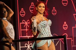 Saweetie performs at the iHeartRadio Jingle Ball