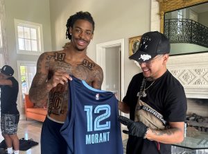 Ja Morant Receives New Back Tattoo Featuring Salute to Kobe Bryant