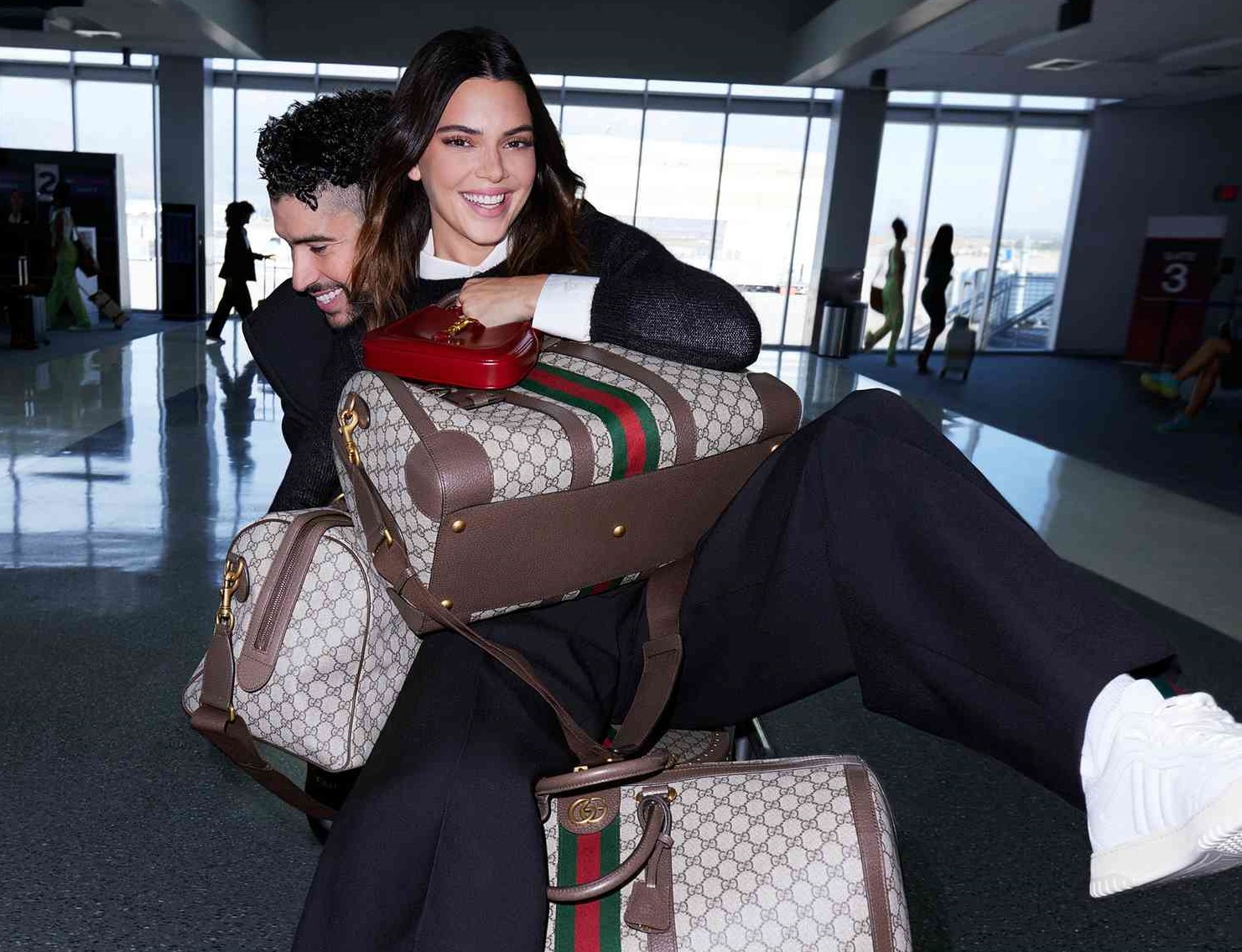 Kendall Jenner Bad Bunny Gucci Photo Credit Anthony Seklaoui
