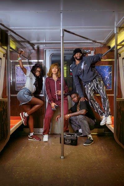 group standing subway