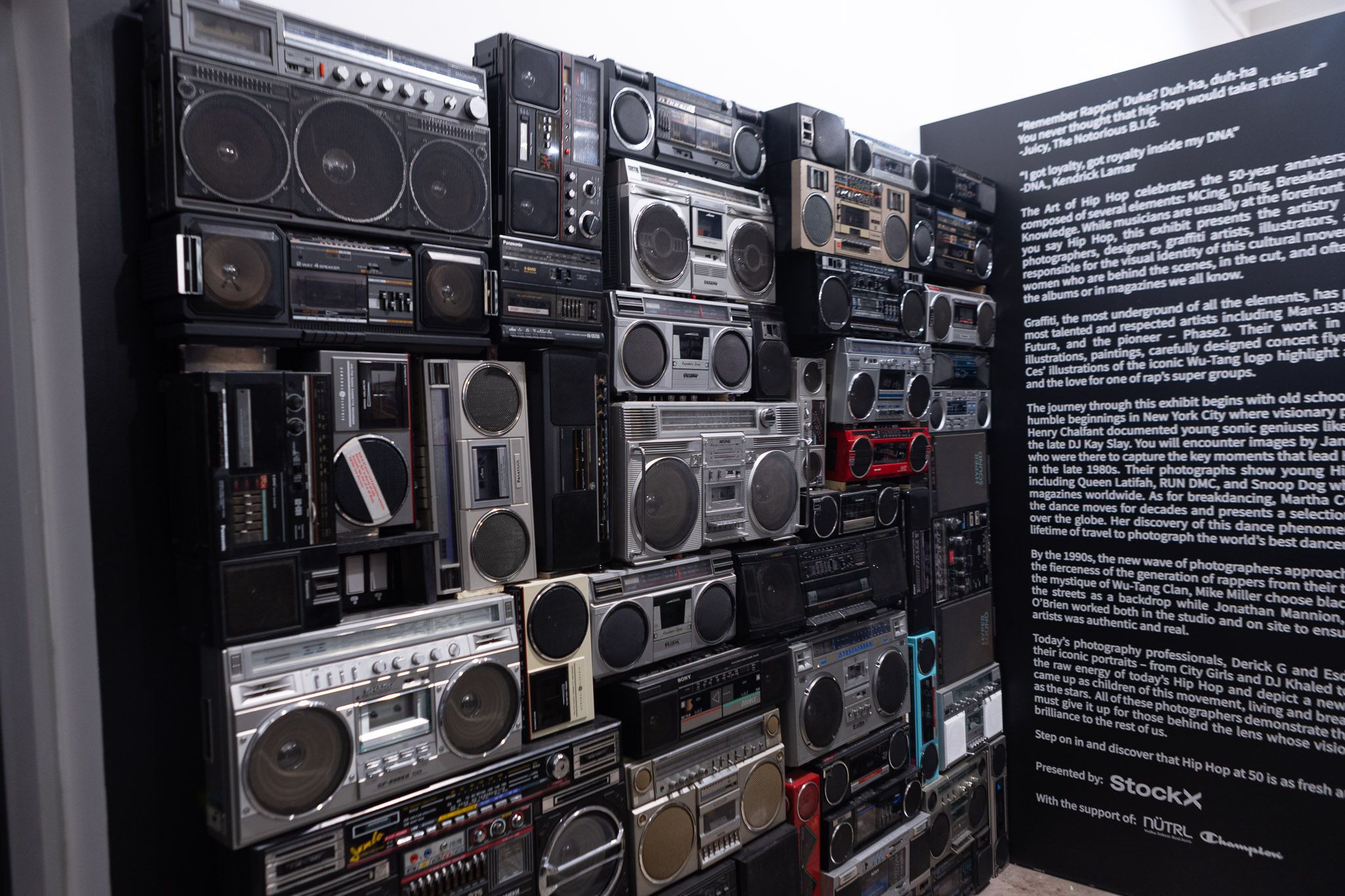 The Art Of Hip Hop Boombox Wall Entrance