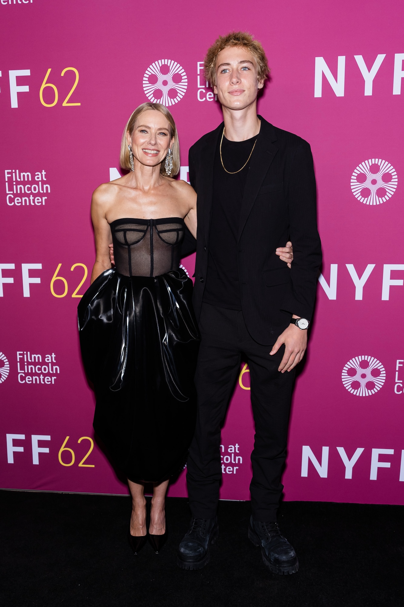 Naomi Watts Coordinates WIth Her Son Sasha Schreiber at the Premiere of Her New Film The Friend