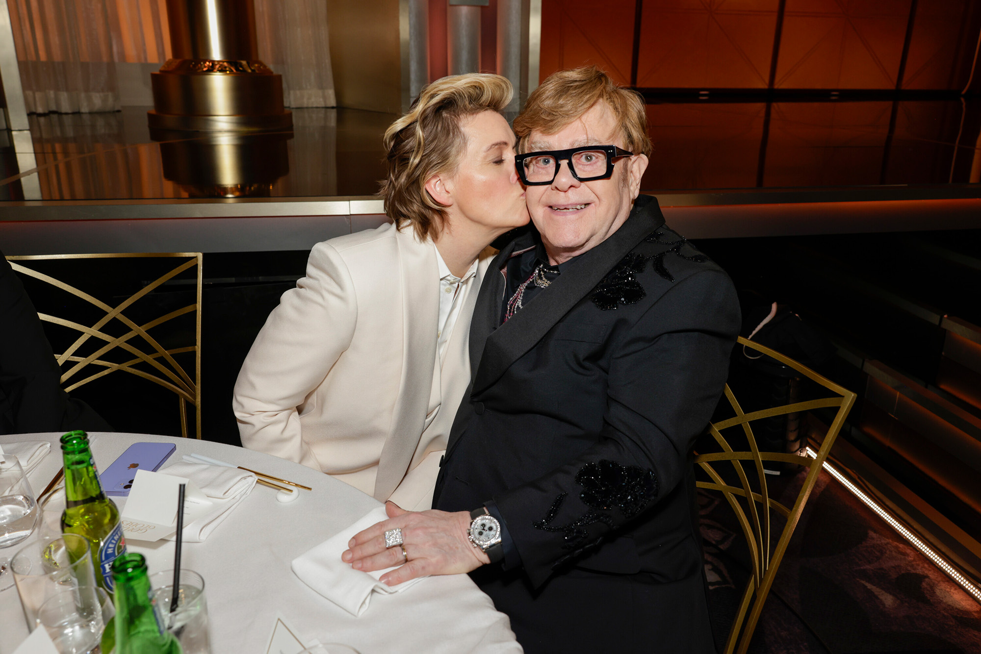 Elton John Jokes About Eyesight Issues While Presenting at 2025 Golden Globes