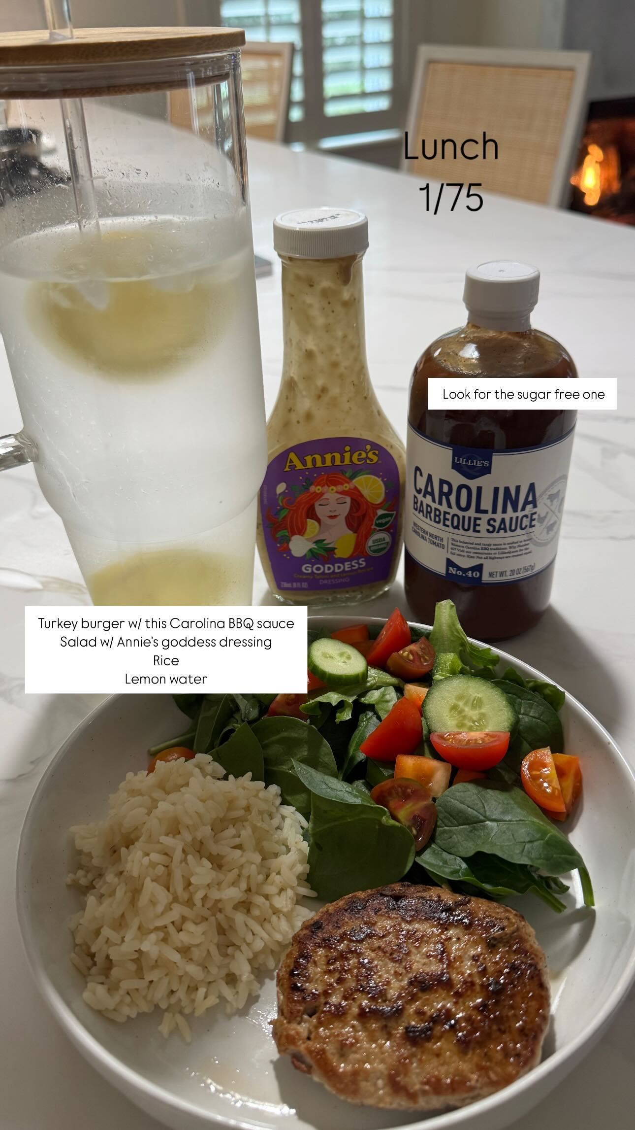 Madison LeCroy's lunch