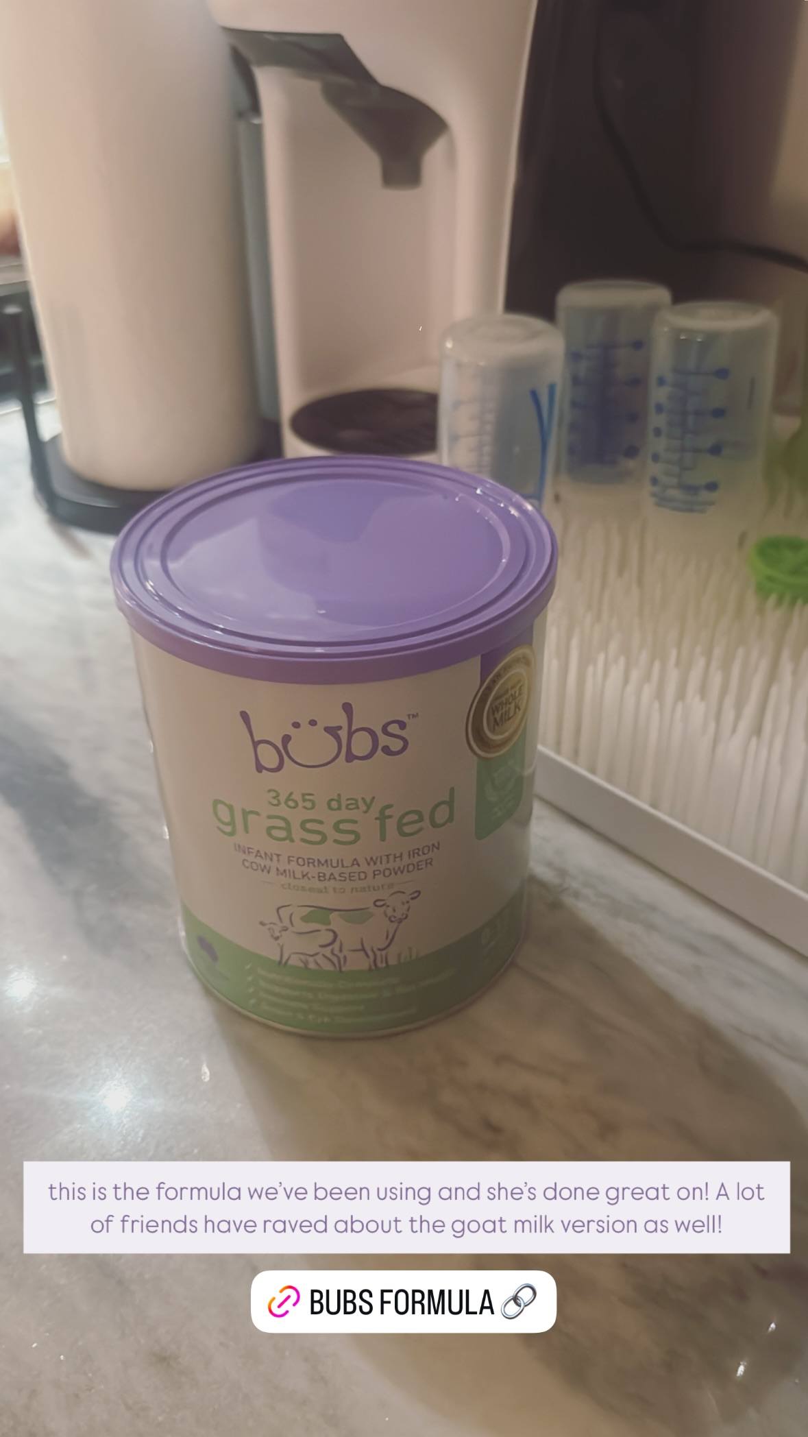 Andi Dorfman's baby formula of choice