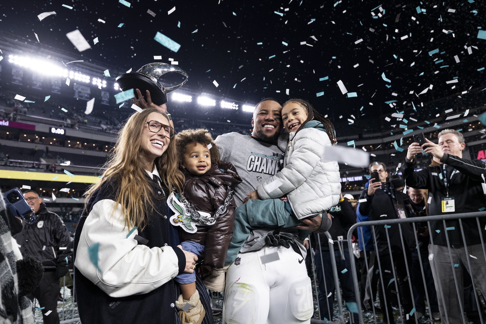 Saquon Barkley s Fiancee Reacts to Him Becoming Highest Paid Running Back in NFL History
