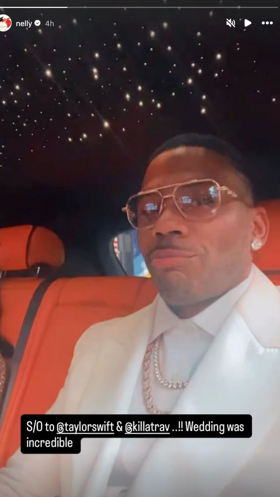 Nelly and Ashanti Attend Taylor Swift and Travis Kelce Wedding